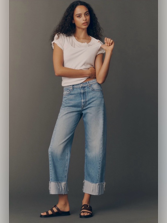 MOTHER Denim - Mother Half Pipe Ankle High Rise Cuff